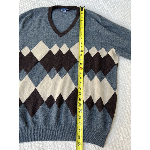 Vintage McGeorge Cashmere Sweater Argyle Ballantyne Scotland | Mens Size XXL - Picture 11 of 13